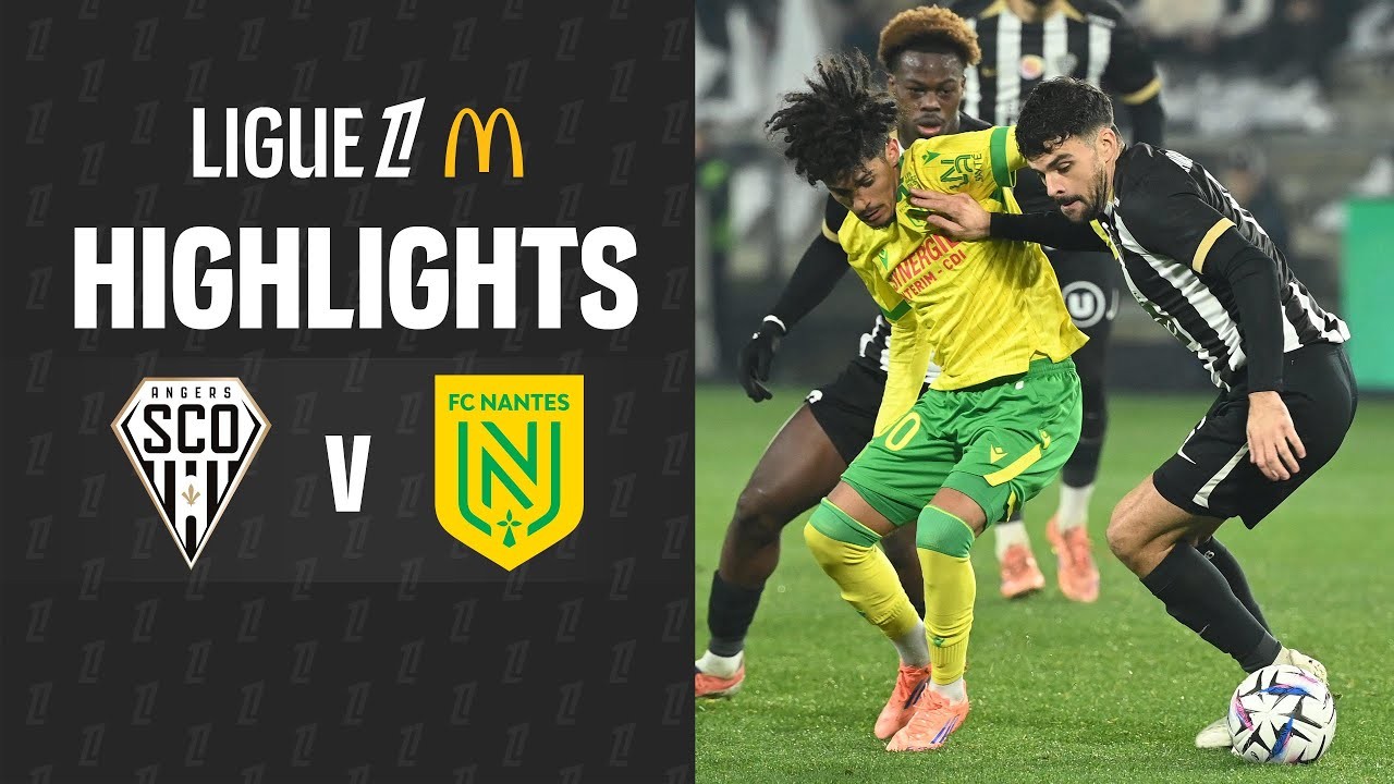 #ไฮไลท์ฟุตบอล [ อองเช่ร์ 4 - 1 น็องต์ ] ลีกเอิง ฝรั่งเศส 2025/13.12.68