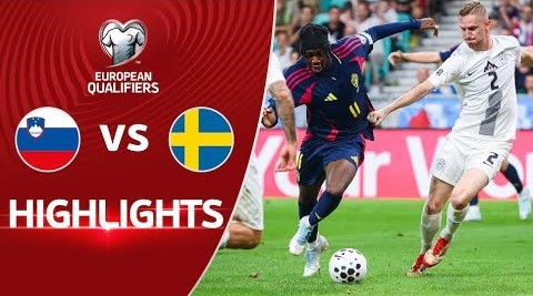 #ไฮไลท์ฟุตบอล [ สโลวีเนีย 2 - 2 สวีเดน ] ฟุตบอลโลก โซนยุโรป 2025/6.9.68