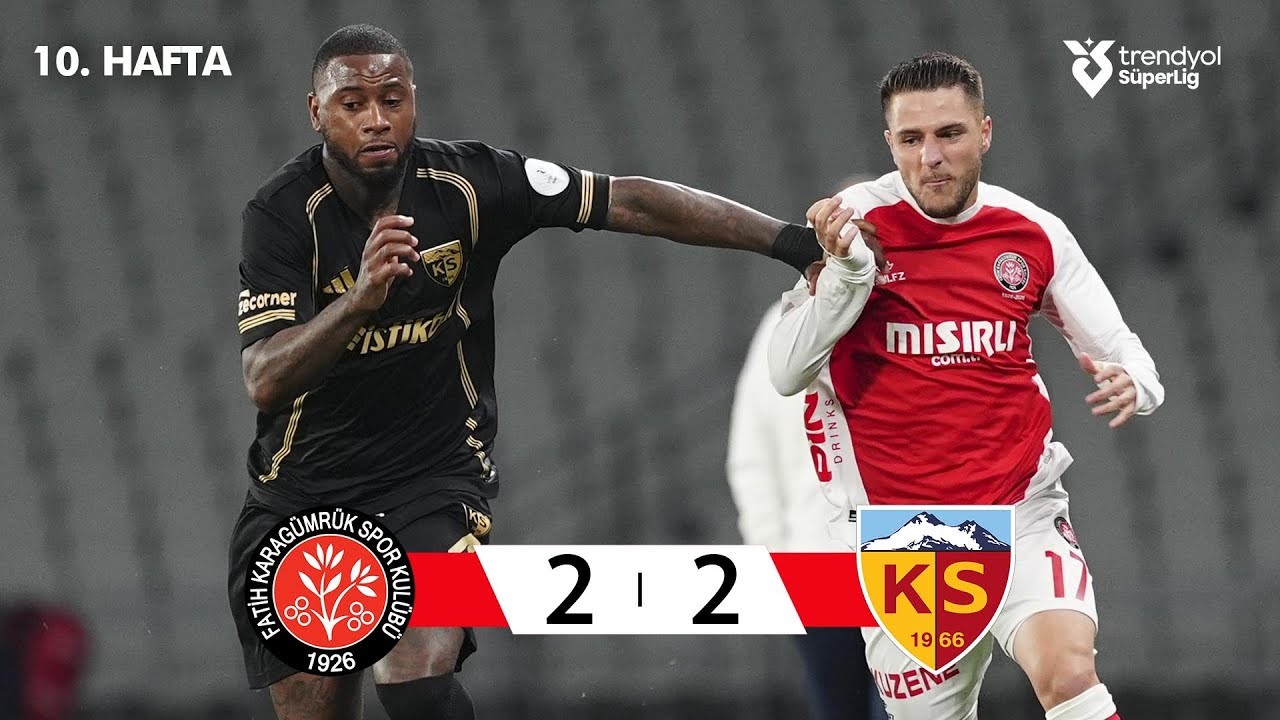 #ไฮไลท์ฟุตบอล [ คารากูมรัค 2 - 2 เคย์เซริสปอร์ ] ตุรกี ซุปเปอร์ลีก 2025/25.10.68