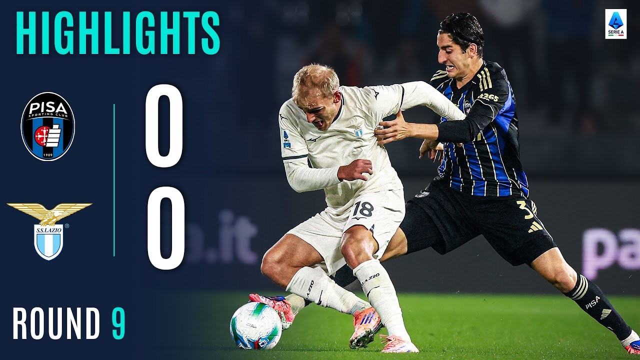 #ไฮไลท์ฟุตบอล [ ปิซ่า 0 - 0 ลาซิโอ้ ] กัลโช่ เซเรียอา อิตาลี 2025/31.10.68