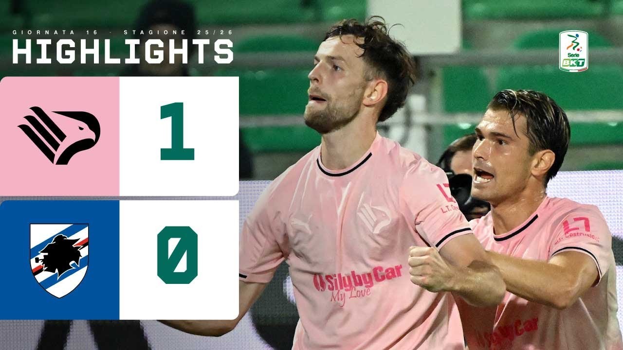 #ไฮไลท์ฟุตบอล [ ปาแลร์โม่ 1 - 0 ซามพ์โดเรีย ] เซเรียบี อิตาลี 2025/13.12.68