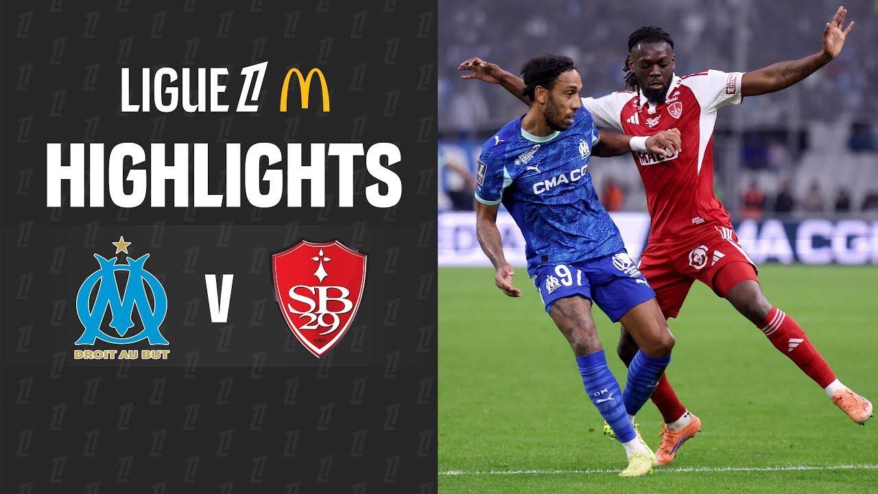 #ไฮไลท์ฟุตบอล [ โอลิมปิก มาร์กเซย 3 - 0 แบรสต์ ] ลีกเอิง ฝรั่งเศส 2025/9.11.68